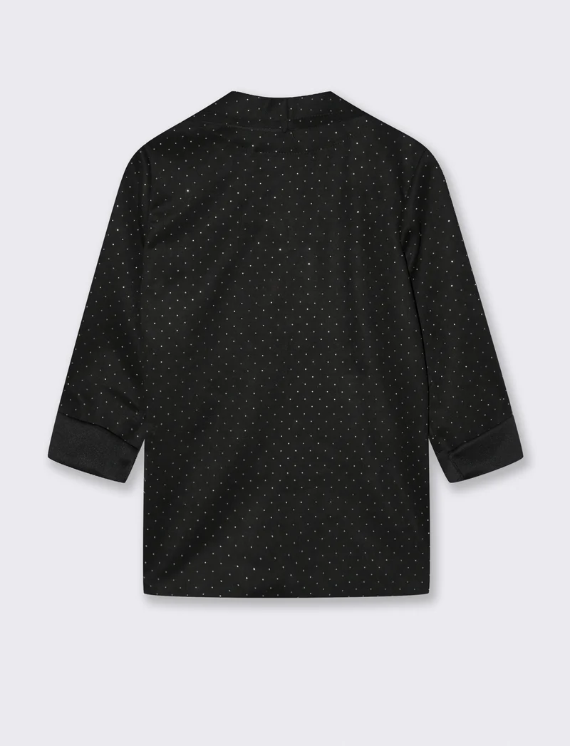 GIACCA CON STRASS - Nero
