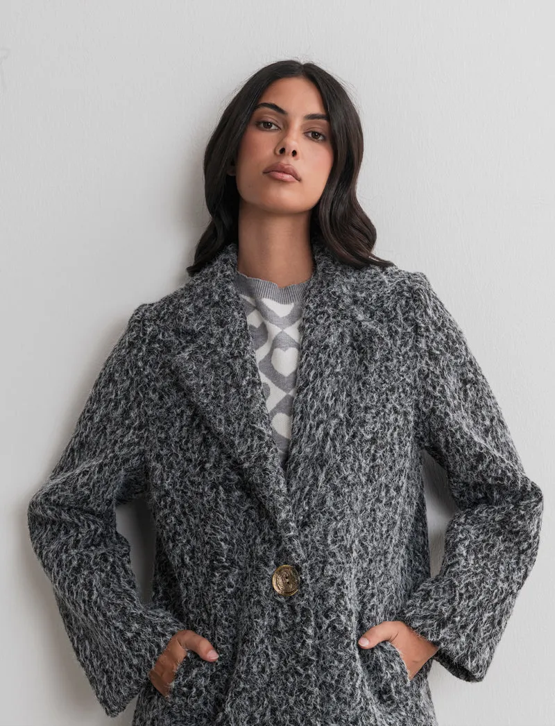 CAPPOTTO MONOPETTO - Grigio