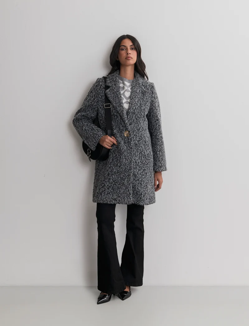 CAPPOTTO MONOPETTO - Grigio