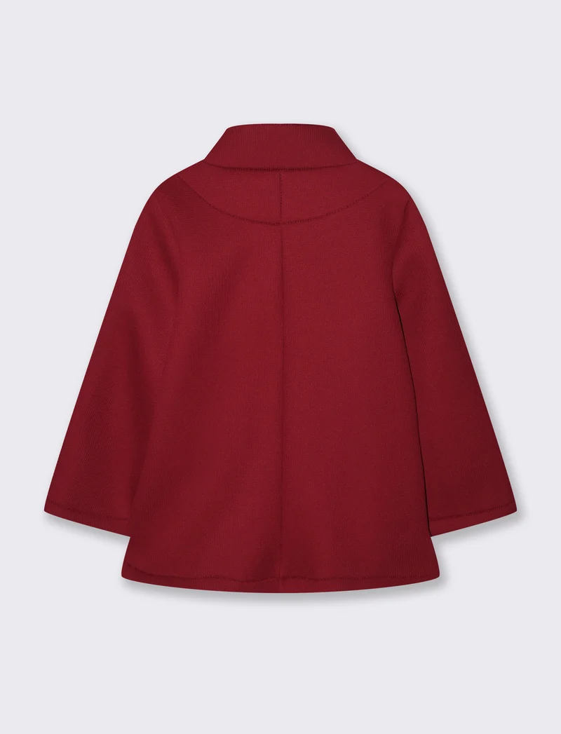 CAPPOTTINO CON MANICHE A CAMPANA - Bordeaux