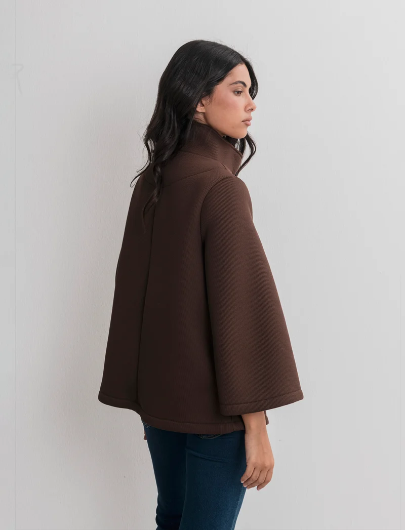 CAPPOTTINO CON MANICHE A CAMPANA - Moro