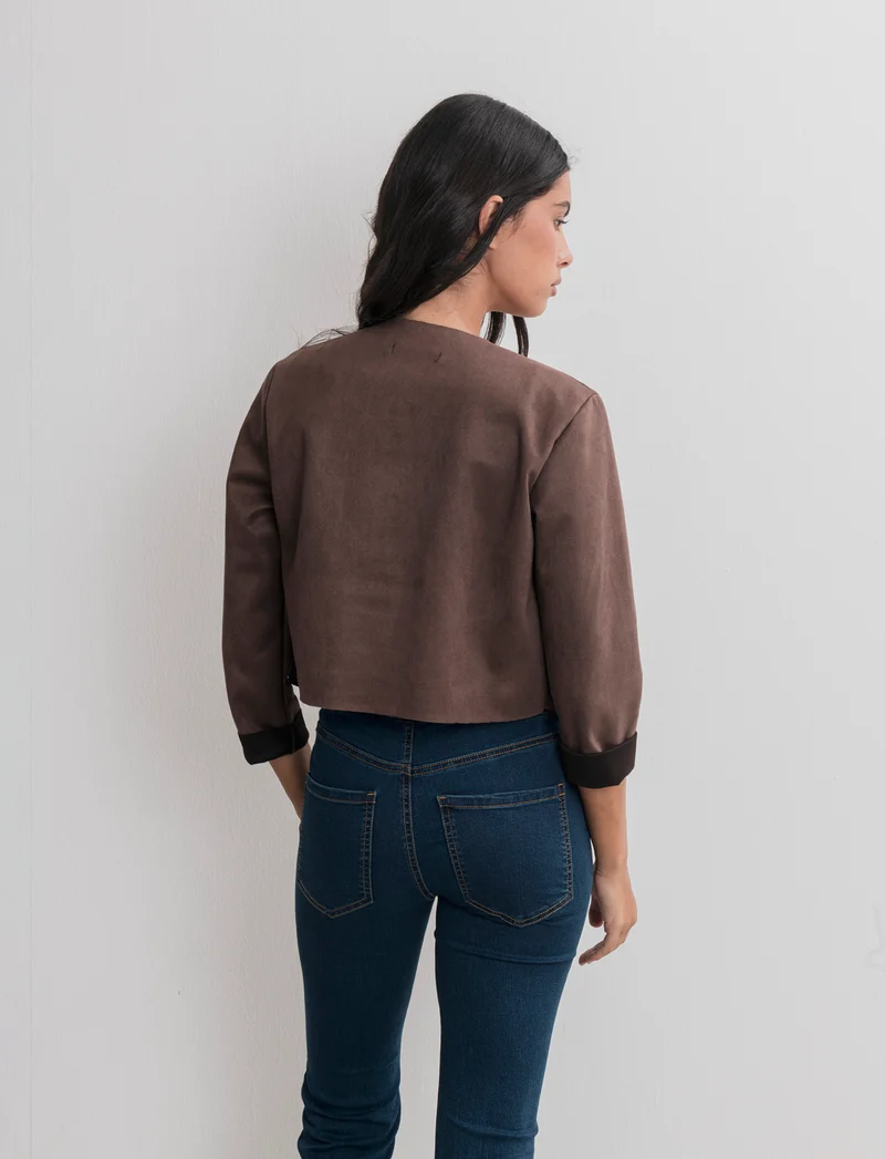GIACCA SUEDE CORTA - Moro
