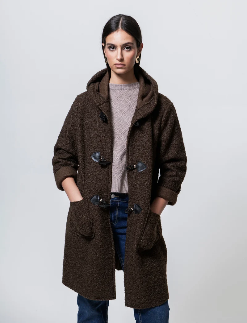 CAPPOTTO CON CAPPUCCIO - Moro