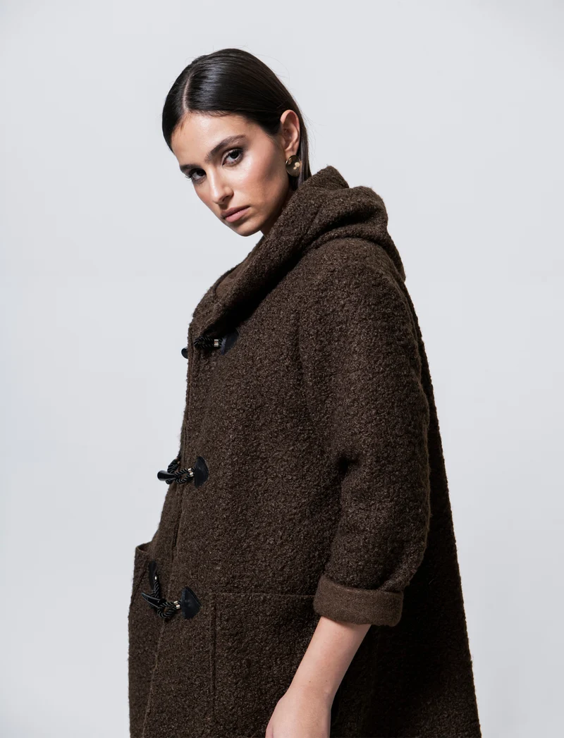 CAPPOTTO CON CAPPUCCIO - Moro