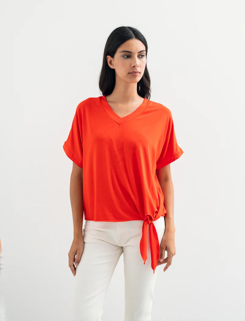 T-SHIRT MANICA CORTA - Corallo