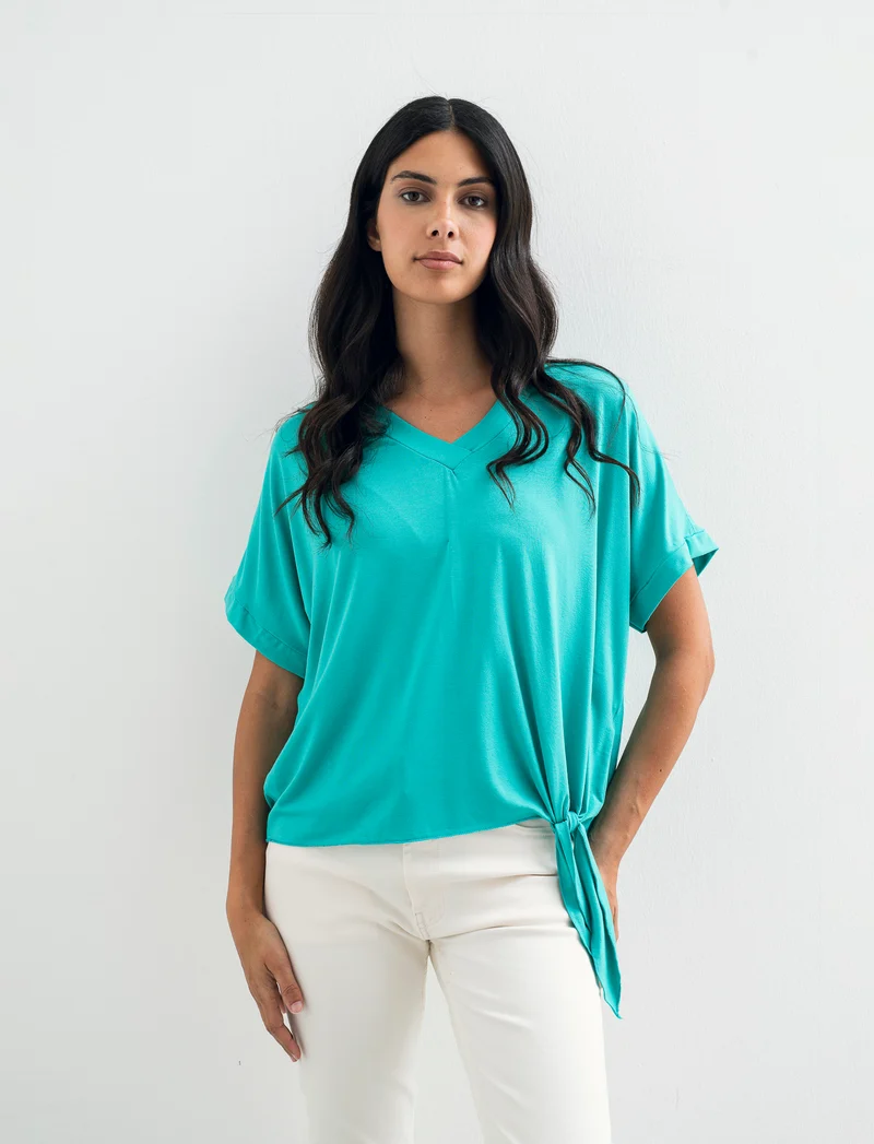 T-SHIRT MANICA CORTA - Turchese