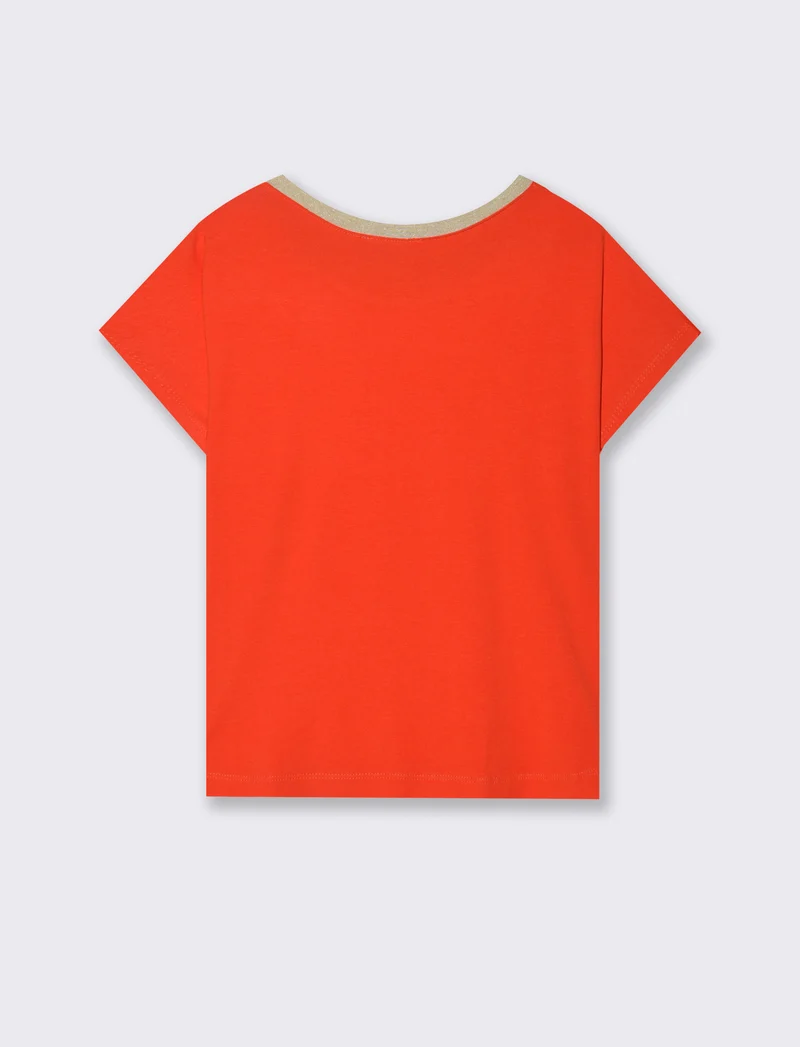 T-SHIRT MANICA CORTA - Corallo