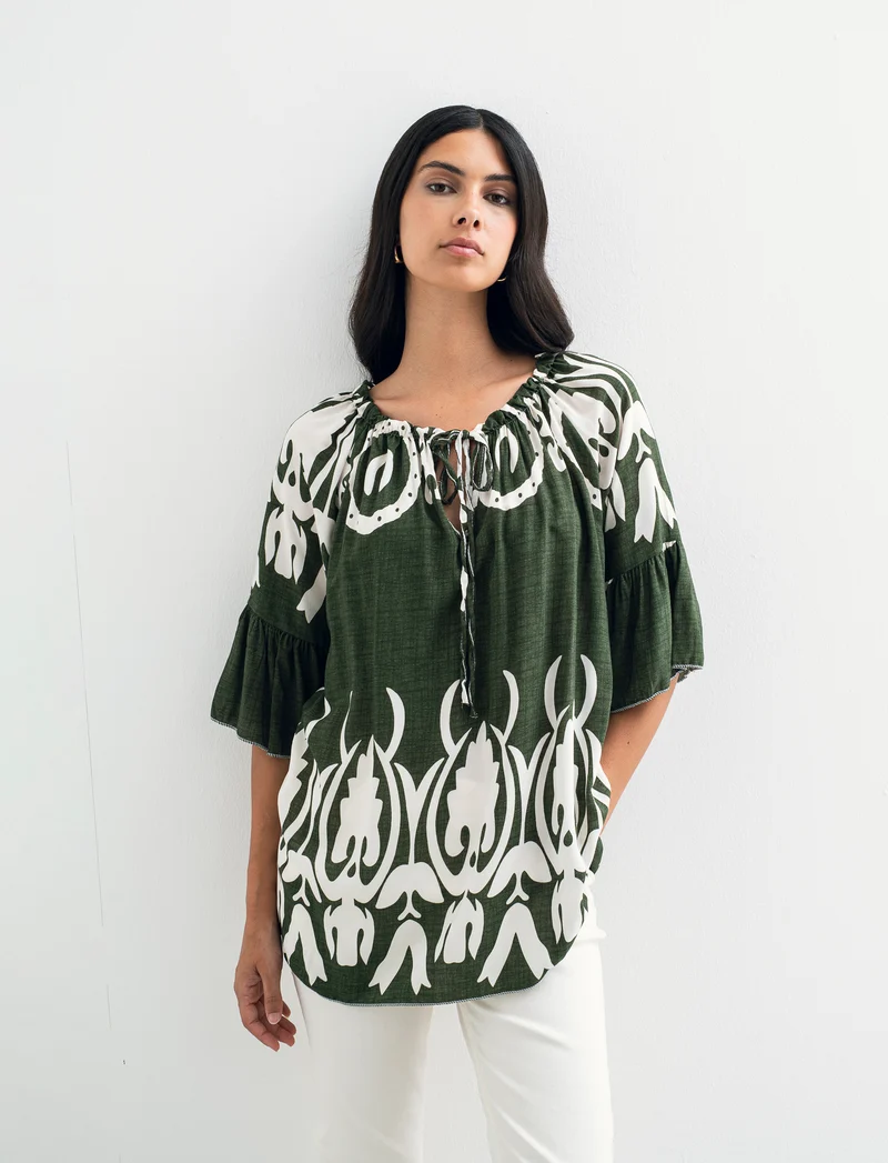 Tshirt in viscosa stampato - Ve.milit.