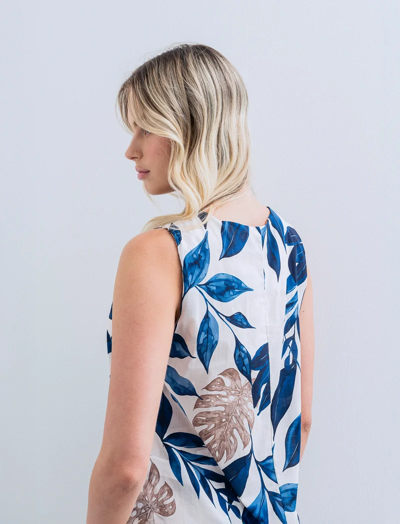 Top in cotone stampato - Var 4