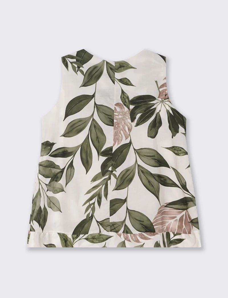 Top in cotone stampato - var 3