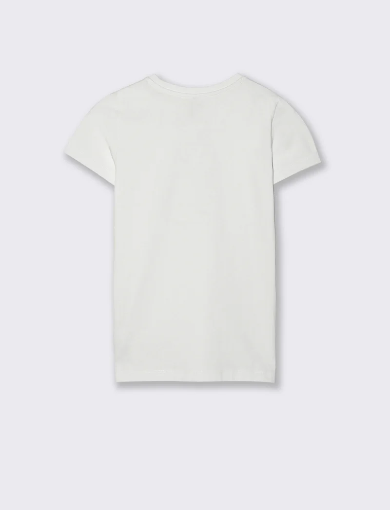T-Shirt Basica Manica Corta Skinny - Bianco