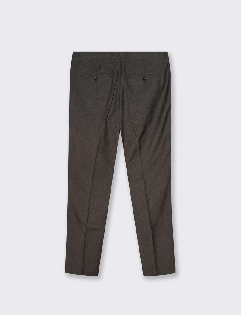 PANTALONI DA COMPLETO A QUADRI FORMAL FIT: - Moro