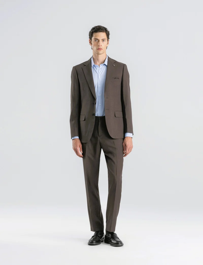 BLAZER DA COMPLETO A QUADRI FORMAL FIT - Moro