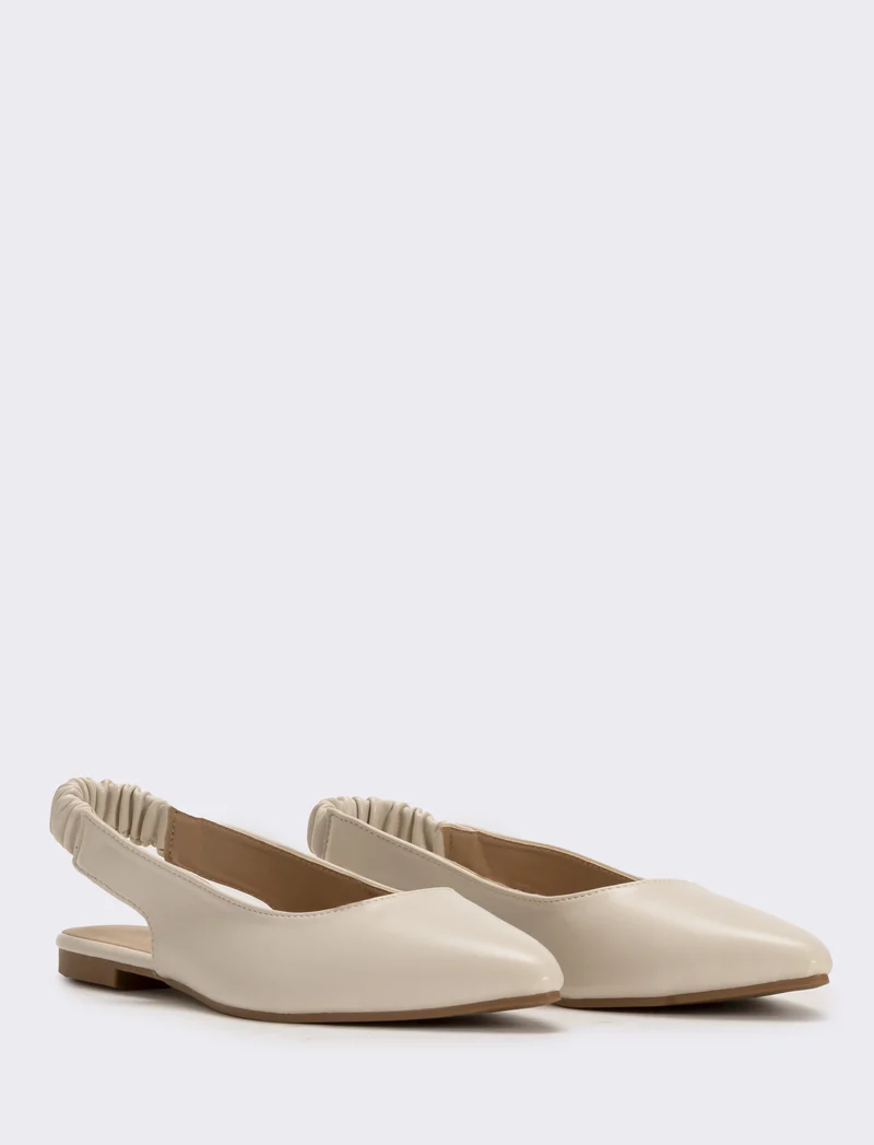 Slingback in poliuretano colorato - VISONE