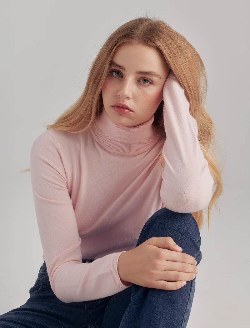 PULLOVER BASICO - Rosa candy