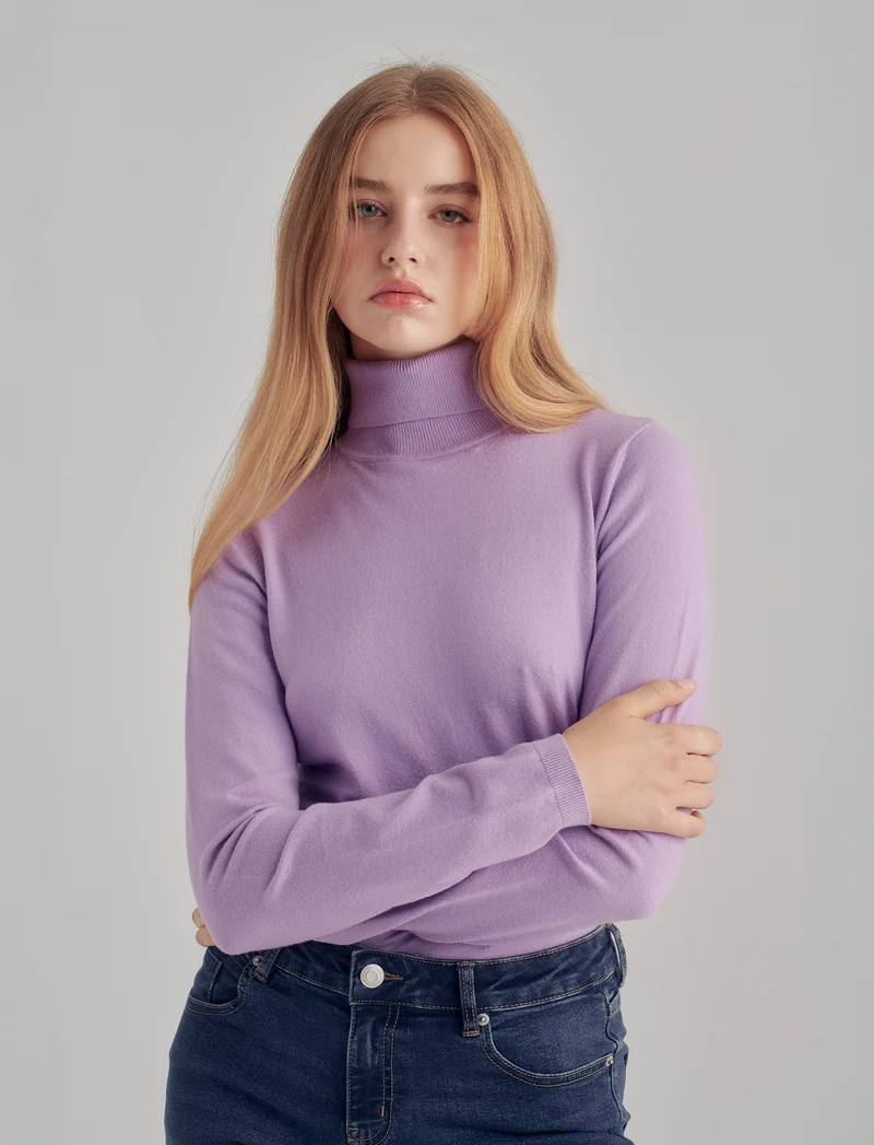 PULLOVER BASICO - Lilla