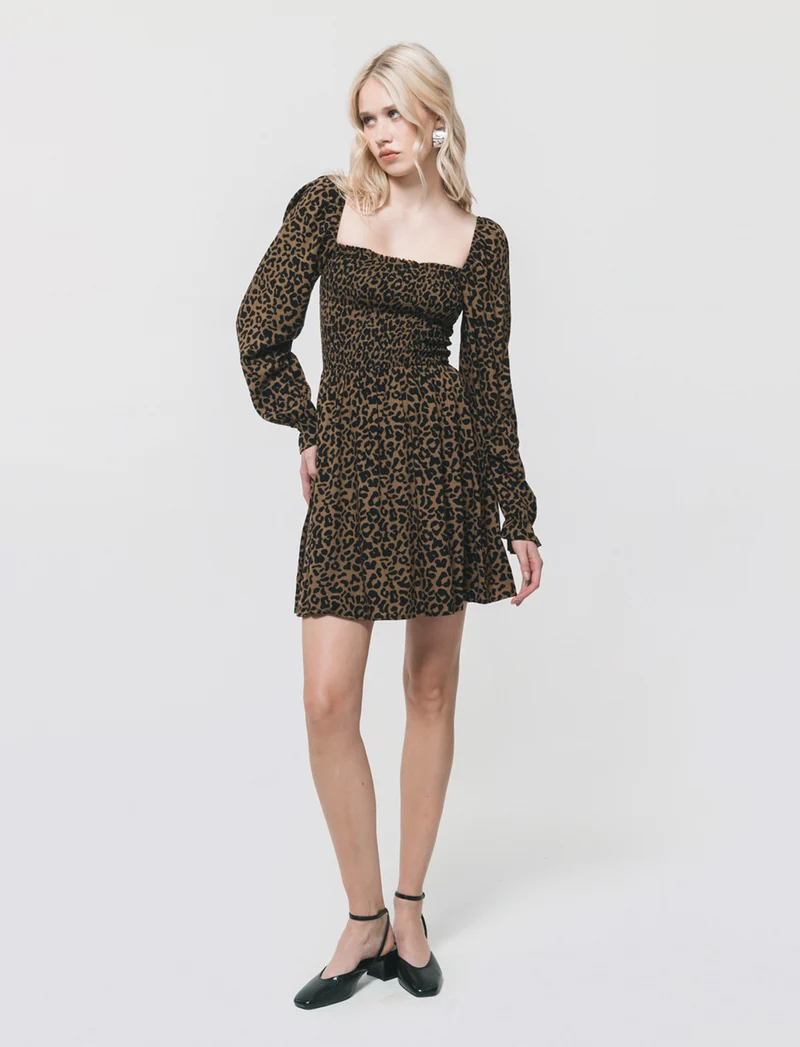 Vestito Corto Manica Lunga in Smock - var 2
