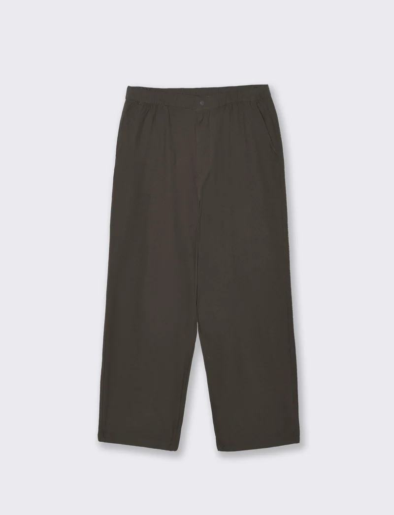 Pantaloni jogger in tessuto jacquard - Moro