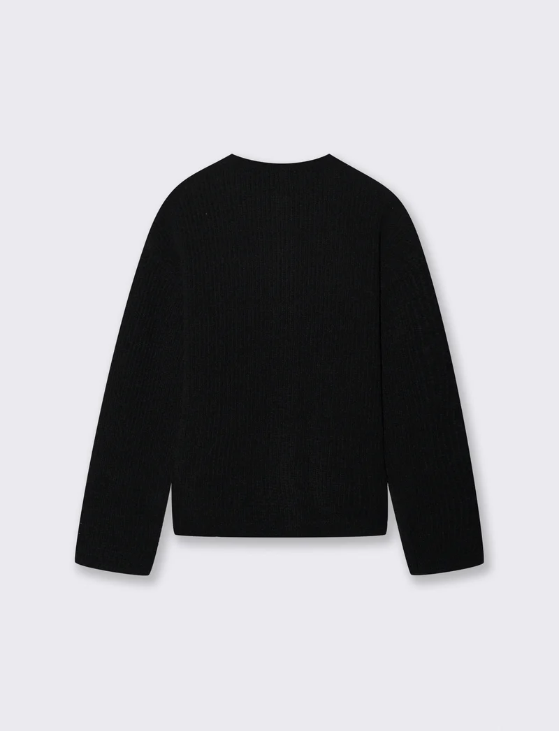 CARDIGAN IN CINIGLIA - Nero