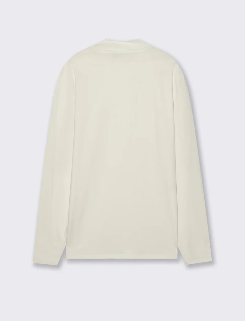 T-SHIRT LUPETTO BASIC SLIM FIT - Bianco