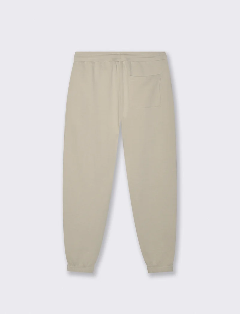 Pantaloni Jogger Basic in Piquet - Grigio ghiaccio