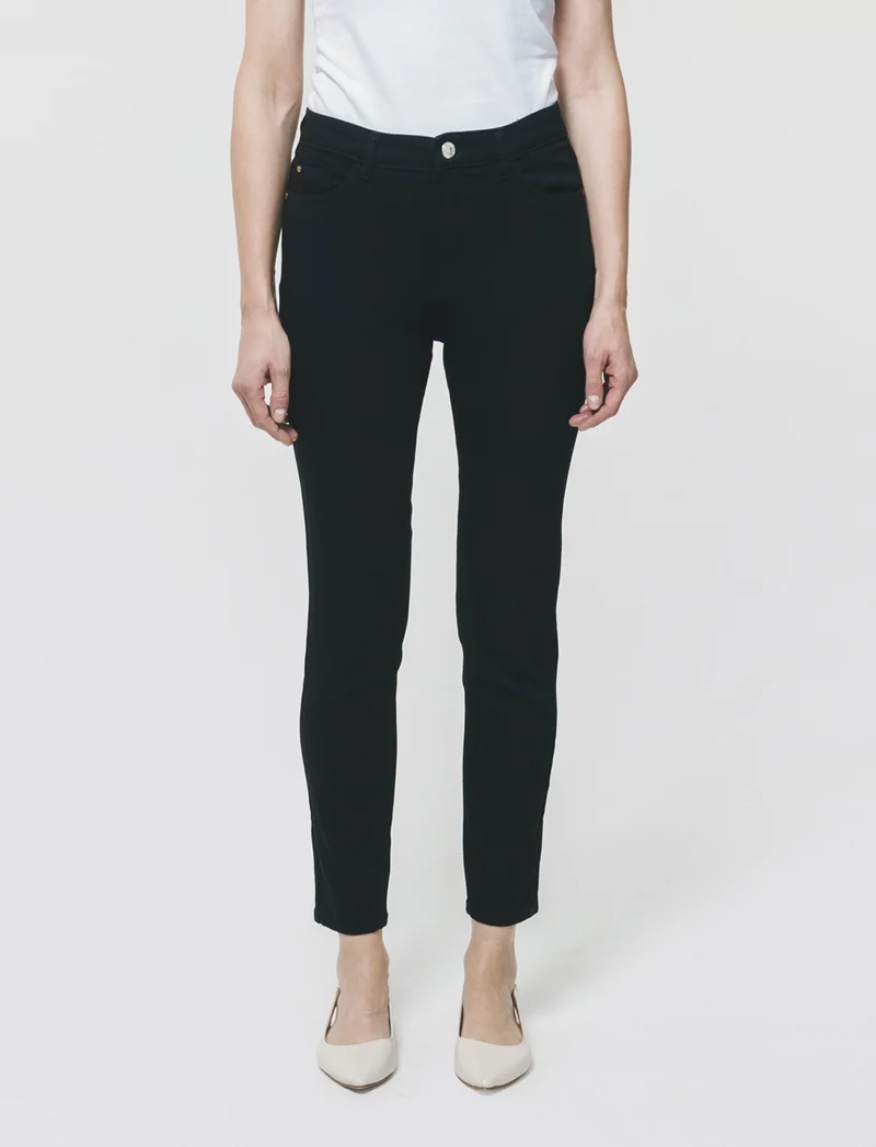 Jeans Skinny 5 Tasche Vita Regular - Nero