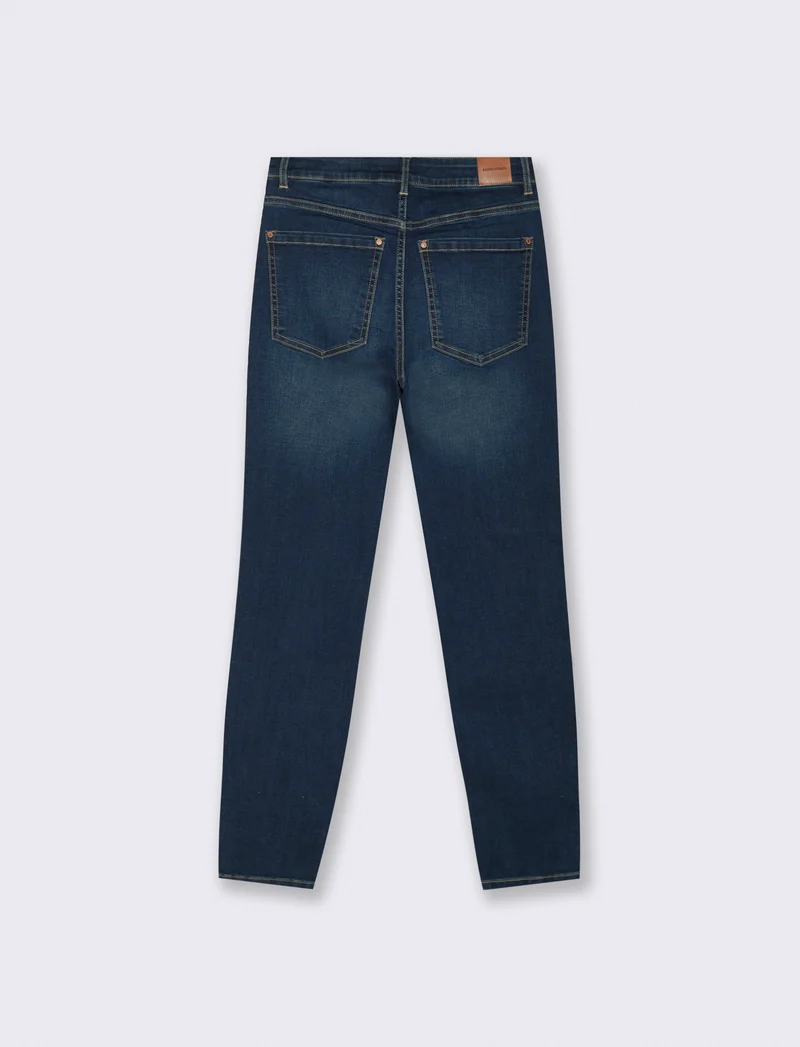 Jeans skinny vita regolare - DENIM SCURO