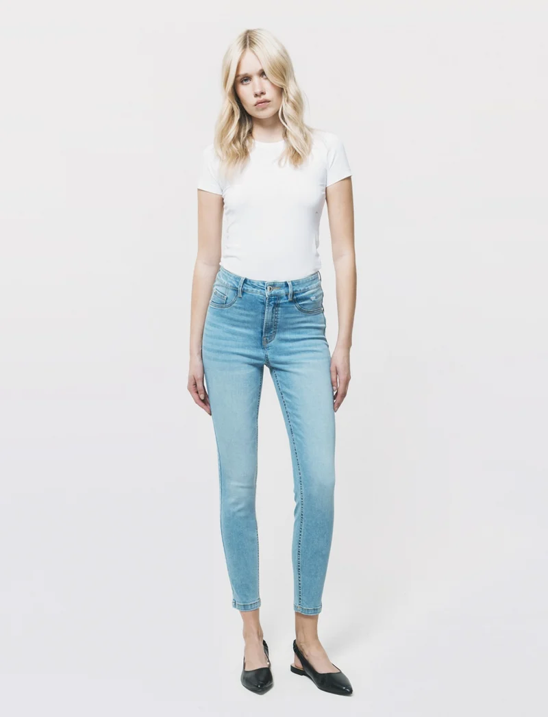 Jeans skinny vita regolare - Denim