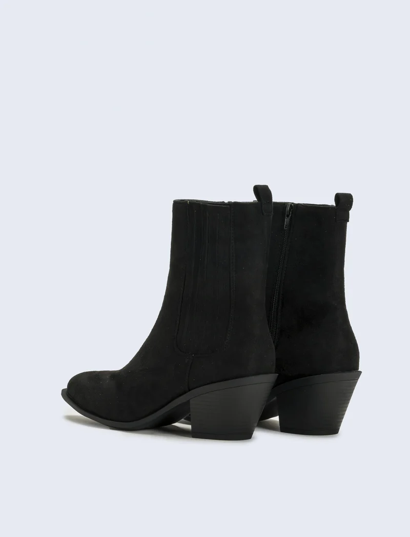 Tronchetto stile texano da donna - Nero