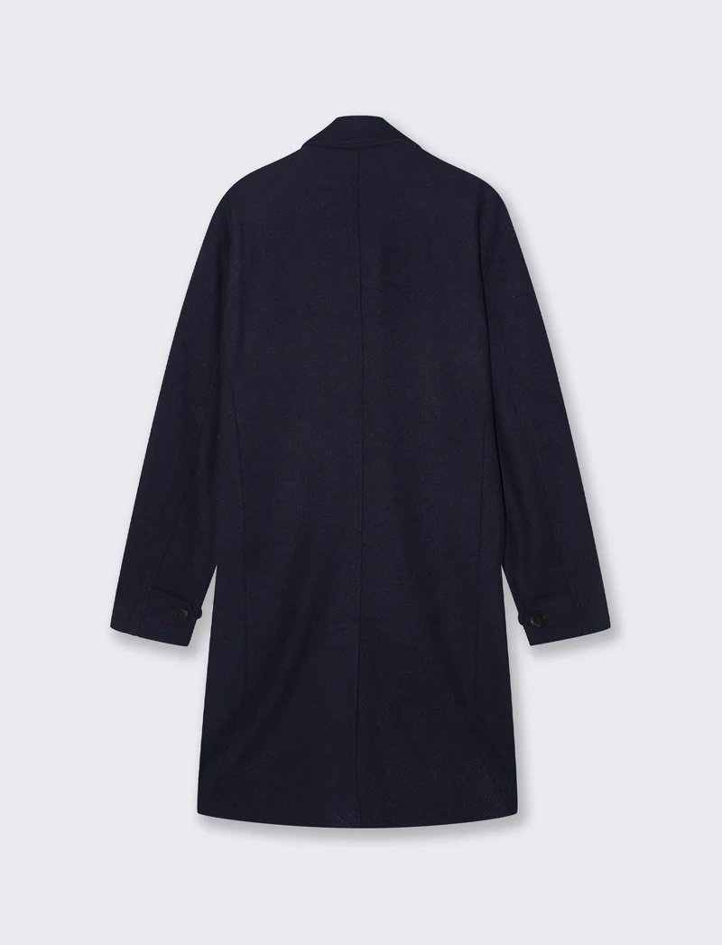 CAPPOTTO COLLO CAMICIA - Blu
