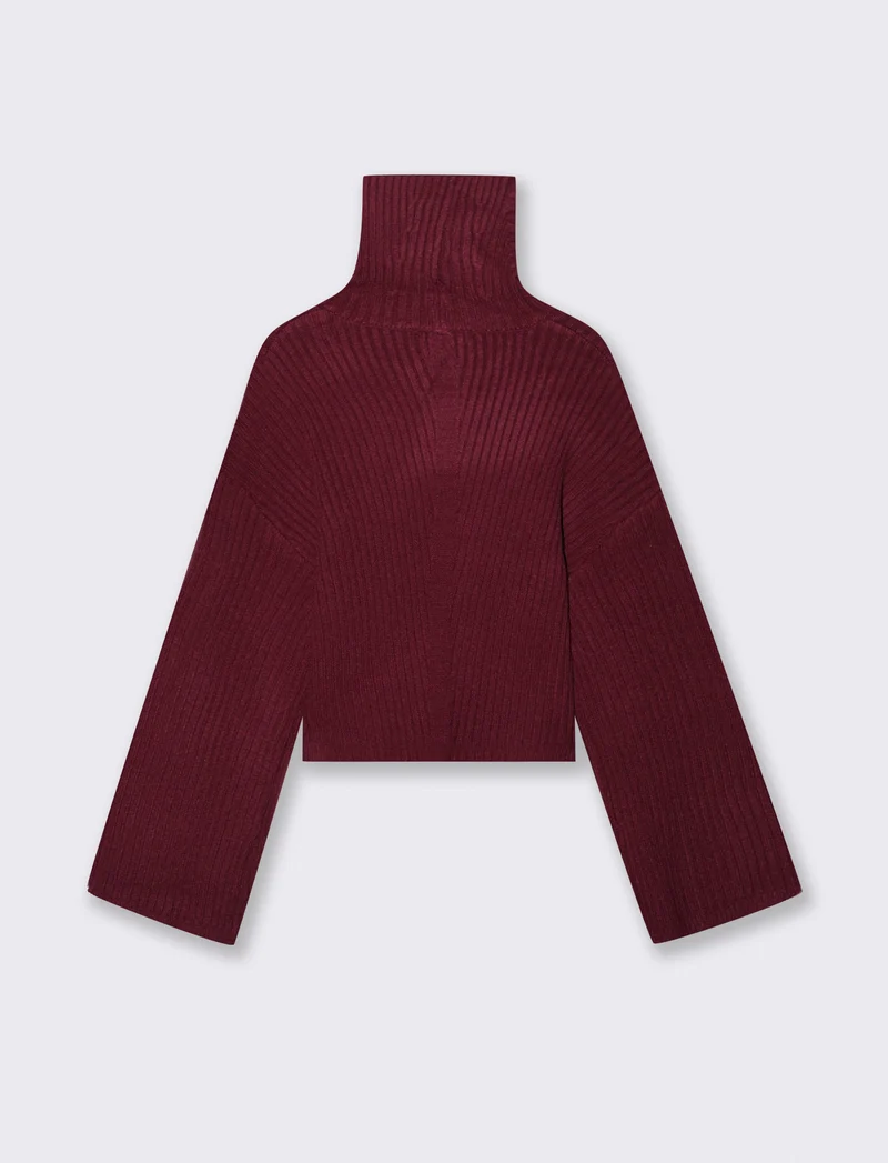 PULLOVER CROP - Vinaccia