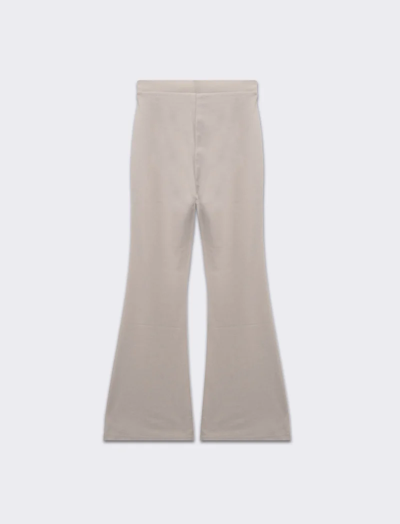 Pantalone basico flare da donna - Sabbia