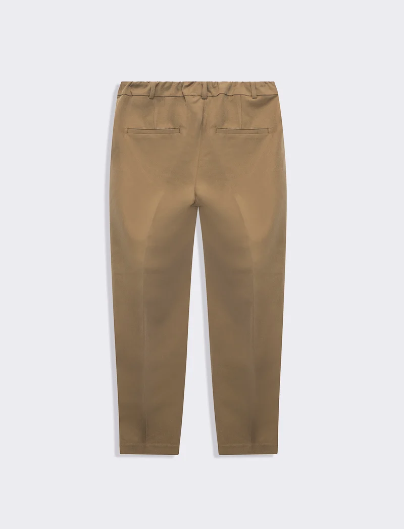 Pantalone basico da donna - Beige fieno