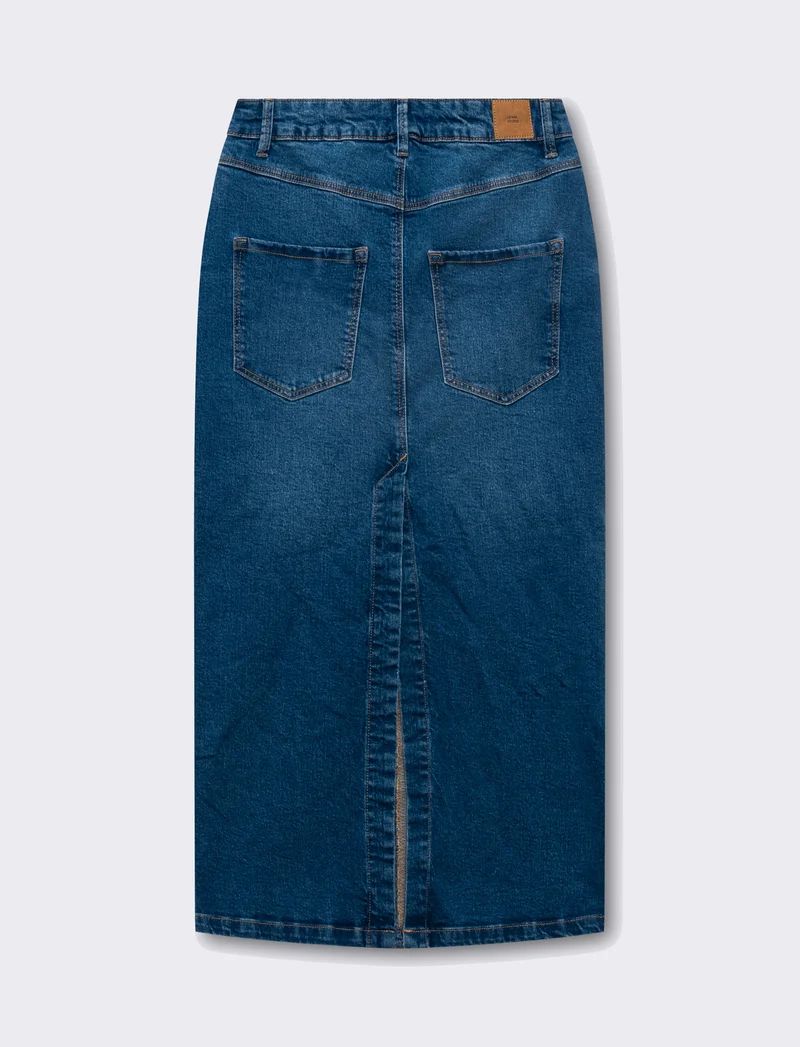 Longuette denim da donna - DENIM SCURO