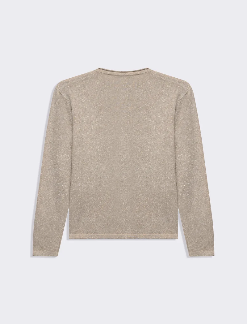 Cardigan manica lunga da donna - Sabbia