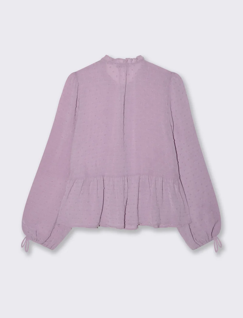 Camicia modello blusa da donna - Lilla
