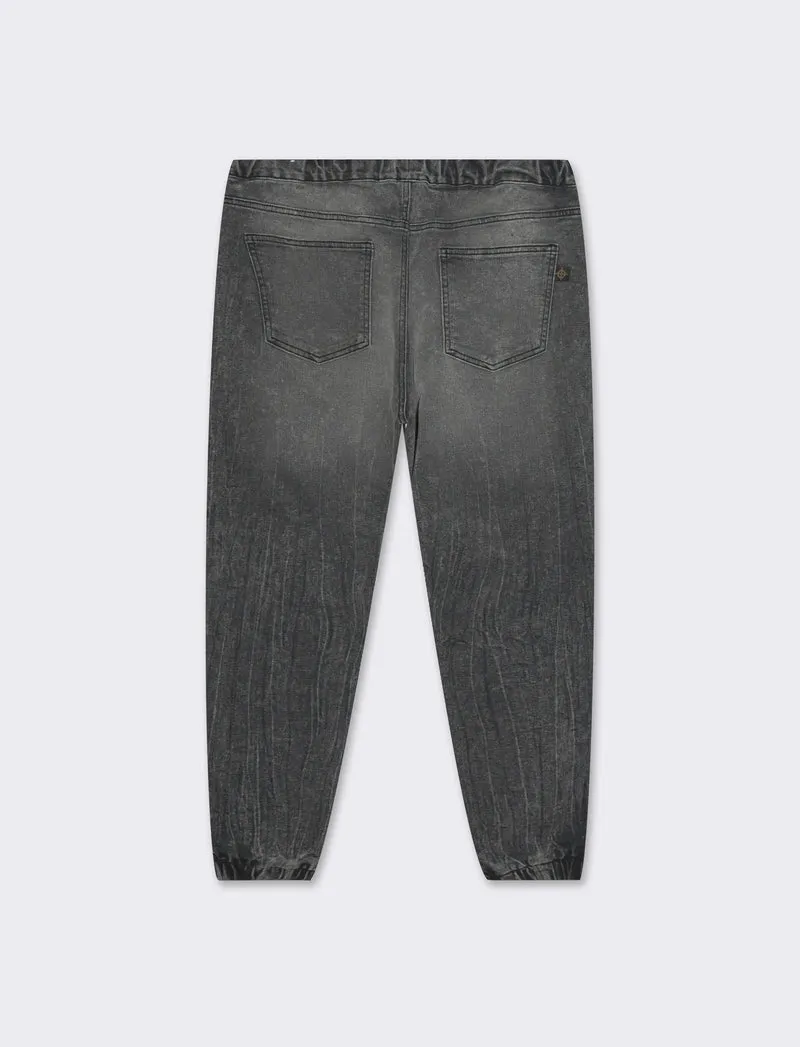 Jeans modello jogger da uomo - Grigio scuro