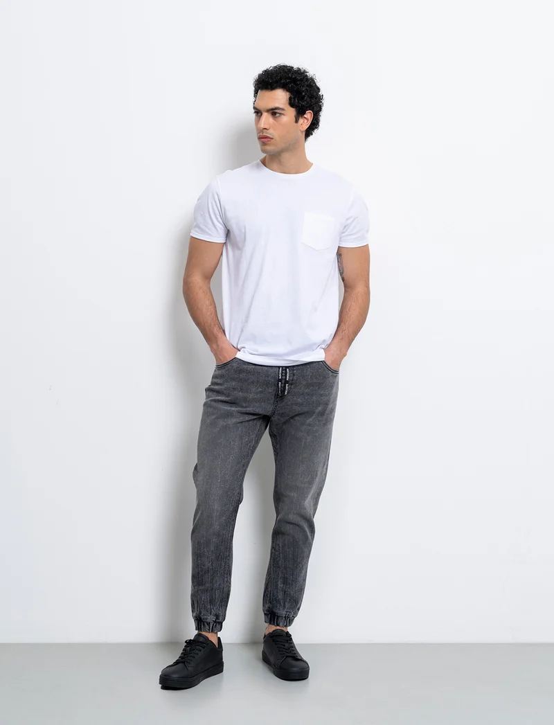 Jeans modello jogger da uomo - Grigio scuro