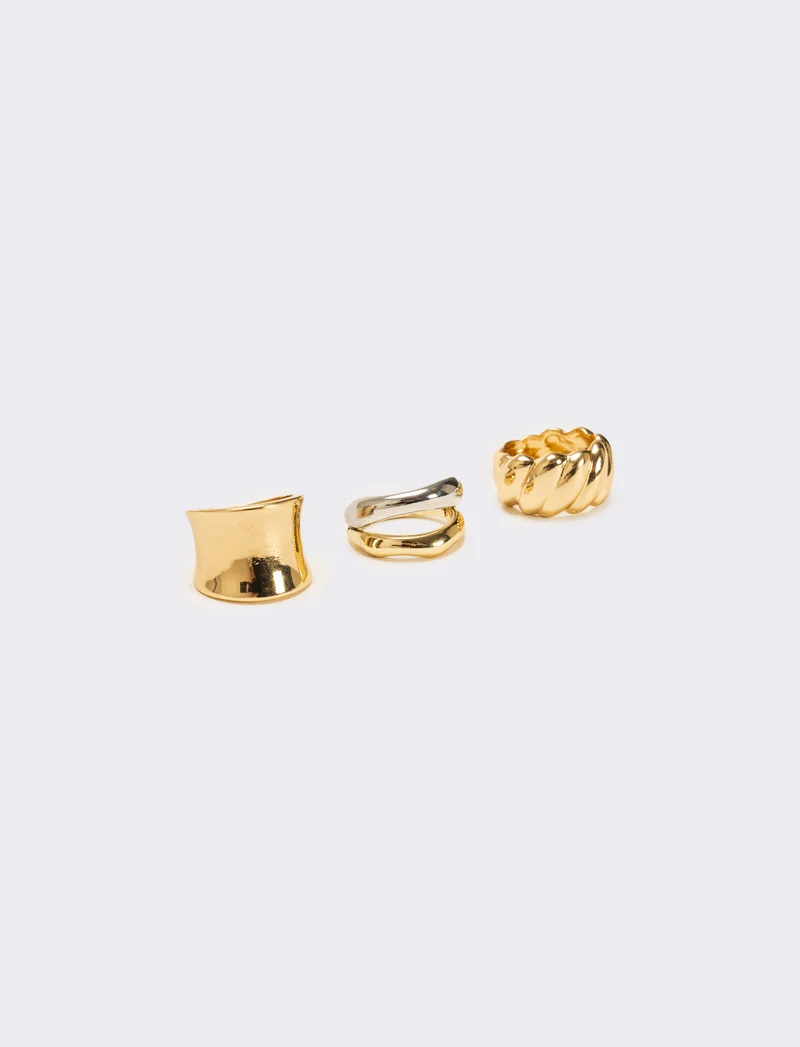 Card anelli donna 4 pezzi - Oro