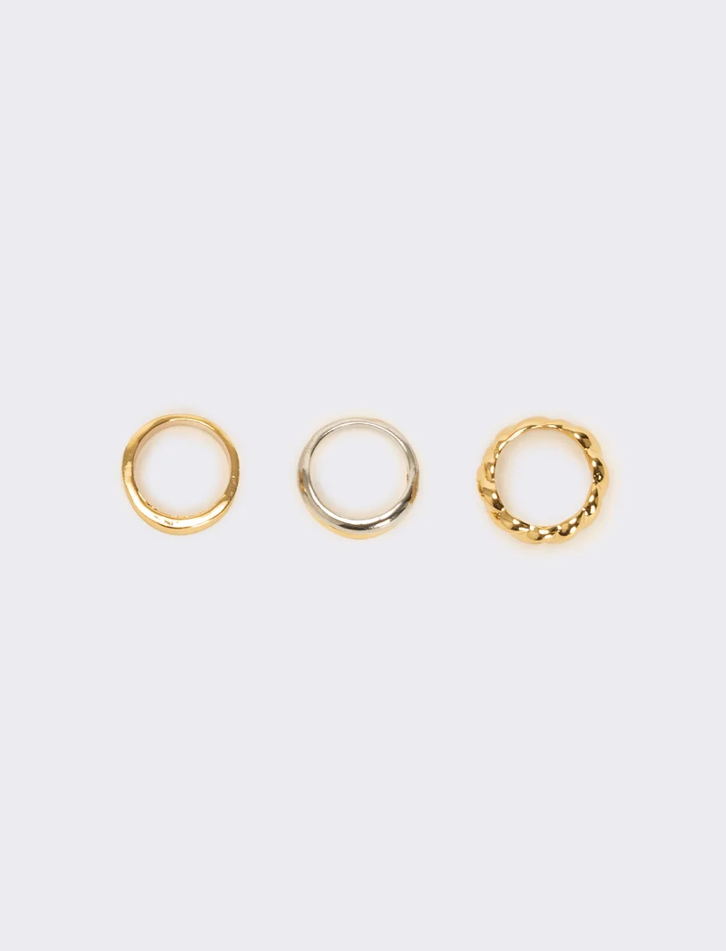 Card anelli donna 4 pezzi - Oro
