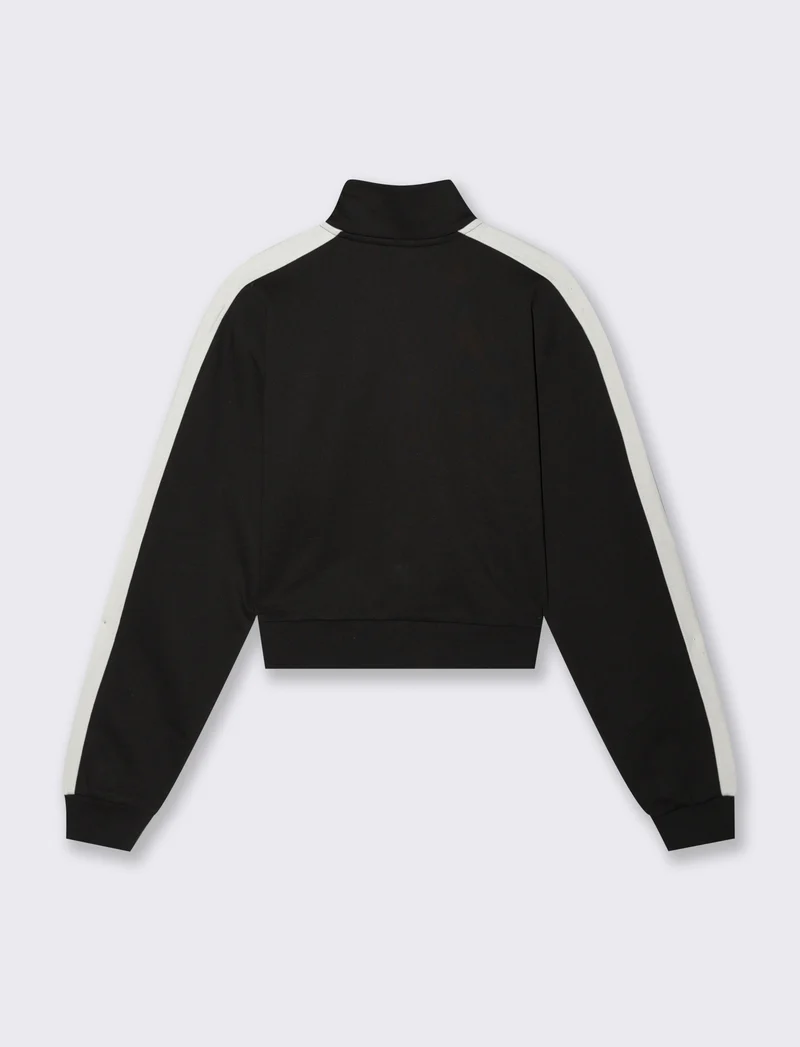 FELPA CON ZIP - Nero