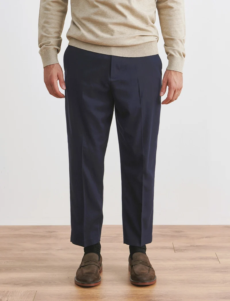PANTALONI CHINO EASY FORMAL FIT - Blu