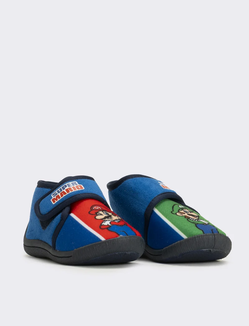 Pantofola con strappo Superman© da bambino - Blu