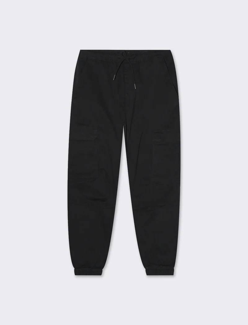 Pantaloni cargo slim fit da uomo - Nero