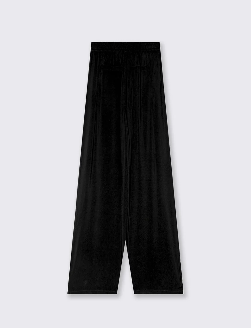 Pantalone con fusciacca in vita da donna - Nero