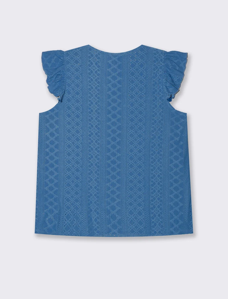 Top in pizzo da donna - Bluette