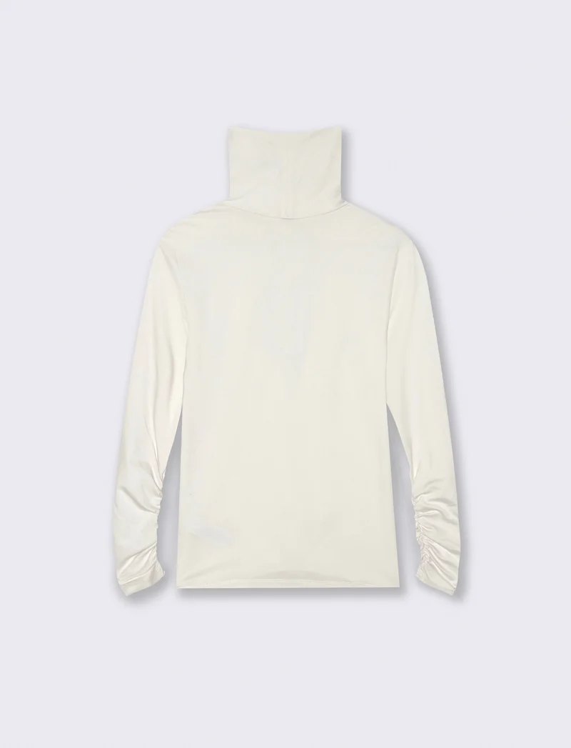 MAGLIA A COLLO ALTO BASIC - Avorio