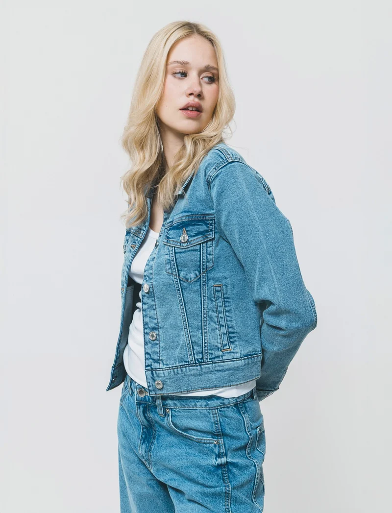 Giubbotto in jeans slim fit - Denim