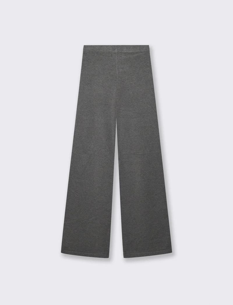 PANTALONI IN MAGLIA - Grigio mel.