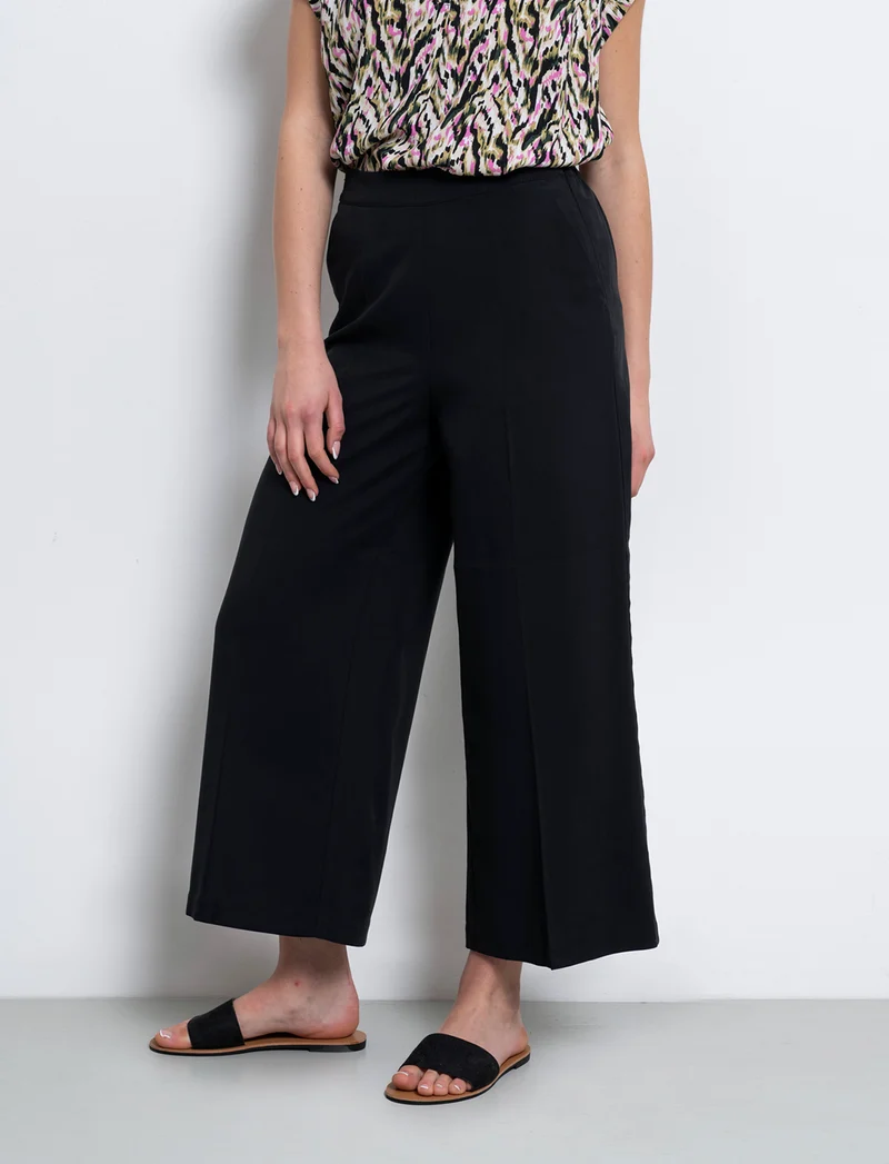Pantalone culotte da donna - Nero